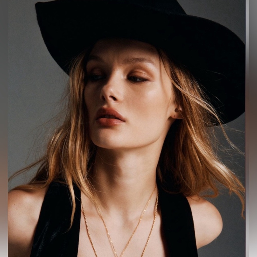 Lack Of Color- The Grove Fedora Hat In Black size L(59CM) last one!